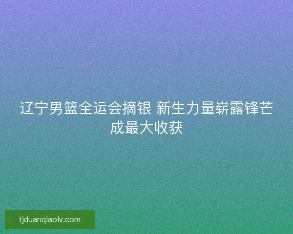辽宁男篮全运会摘银 新生力量崭露锋芒成最大收获 辽宁男篮全运会摘银 新生力量崭露锋芒成最大收获